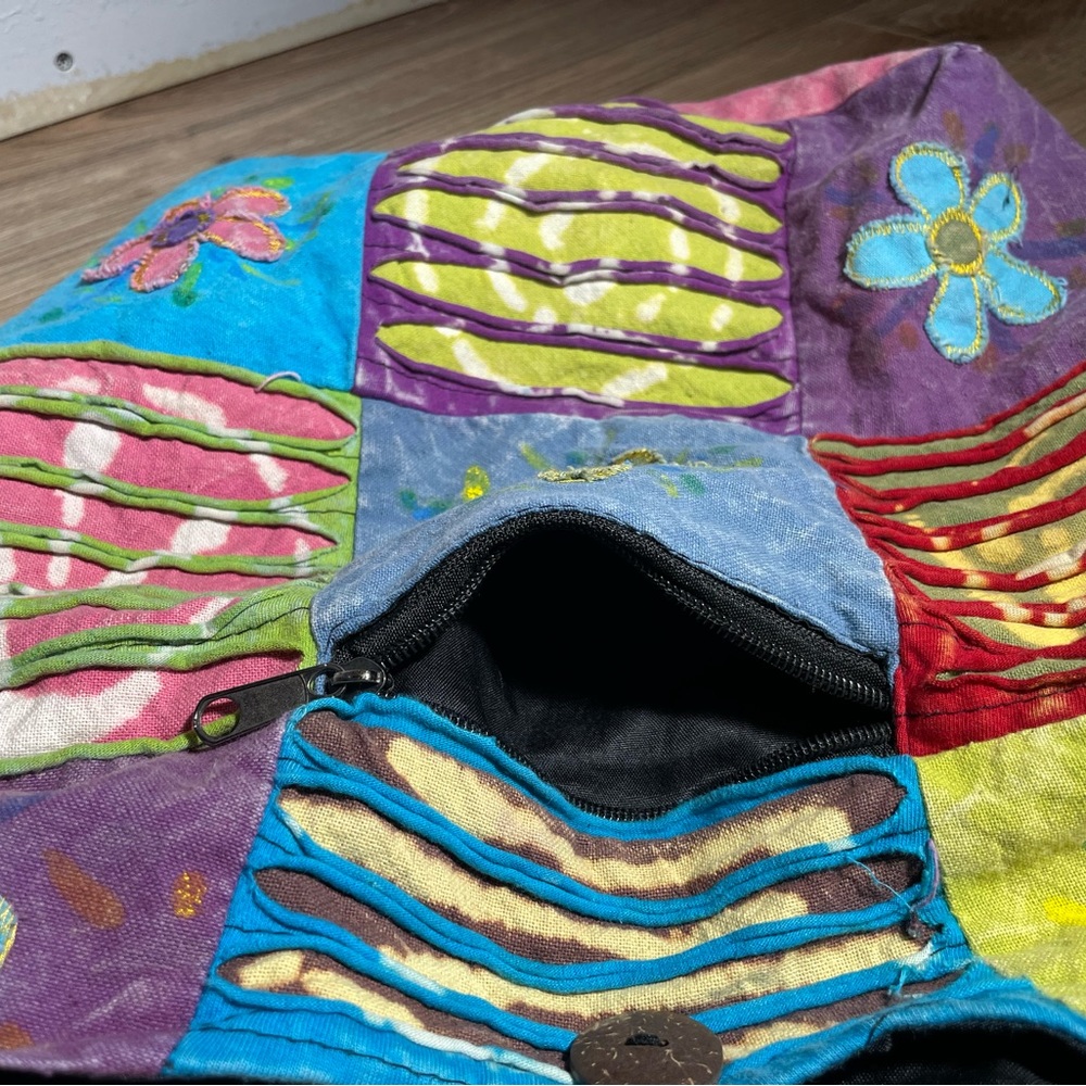 Rising International Multicolor Patchwork Crossbody Bag - Picture 2 of 9